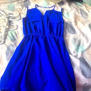 Blue short dress